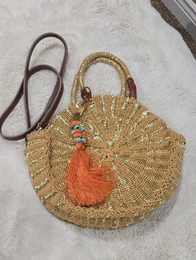 Sam Edelman Giuliana Round Straw Tote